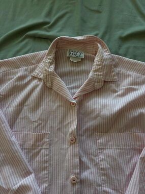 Pink Striped Button-Down Shirt